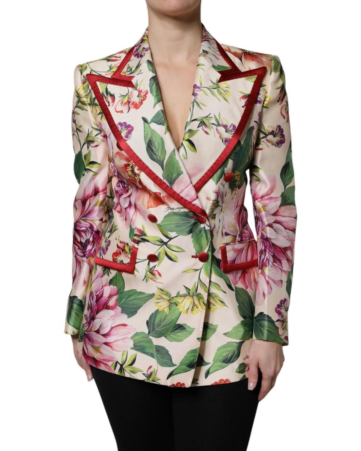 Floral Doublebreasted Blazer Wo - Multicolor Suits main product photo