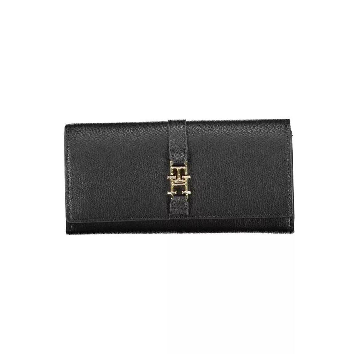 Julia Pebble Leather Wallet Wo - Black main product photo