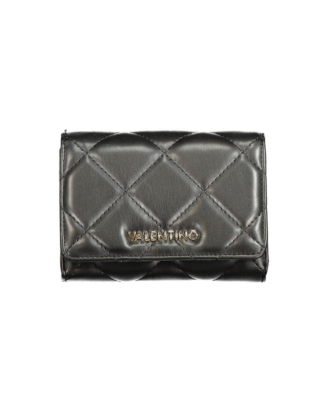 Quilted Wallet with Logo Wo - Black main product photo