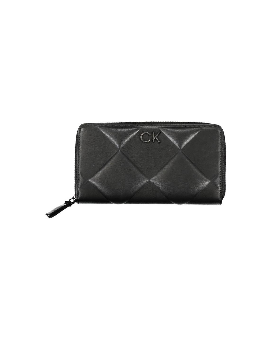 Quilted Zip Wallet K60K606747 Wo - Black main product photo