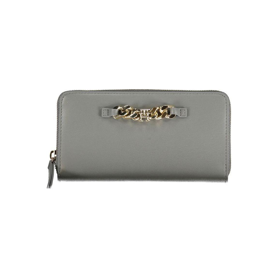Chain Zip Around Wallet Grey Wo - Gray main product photo