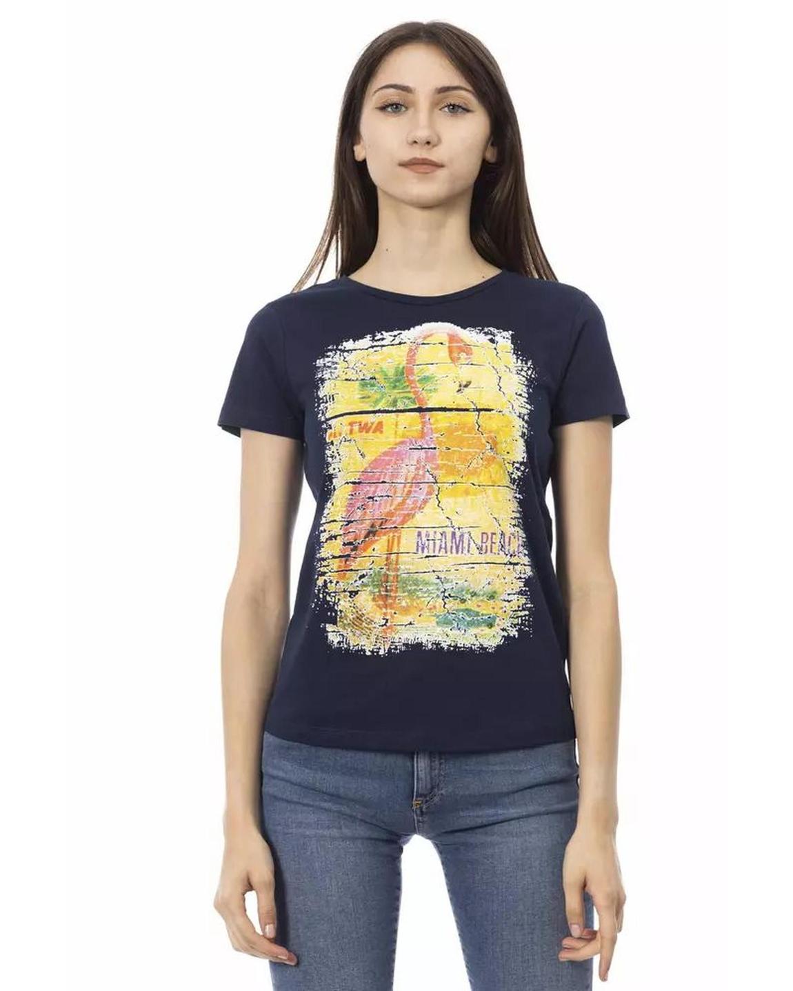 Flamingo Graphic Tee Model TR23027 Wo - Blue T-Shirts main product photo