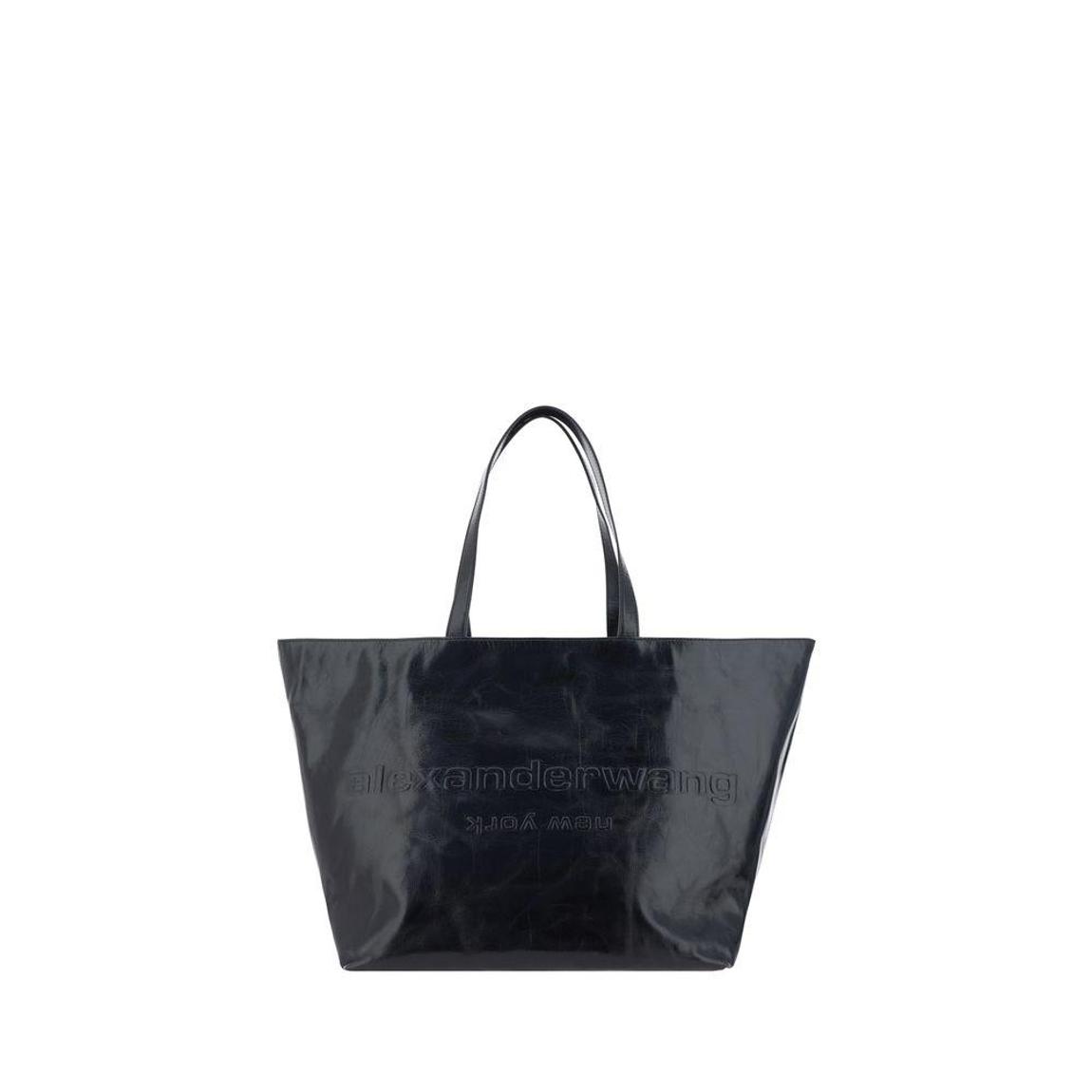 Leather Tote Bag Wo - Black Shoulder Bags main product photo