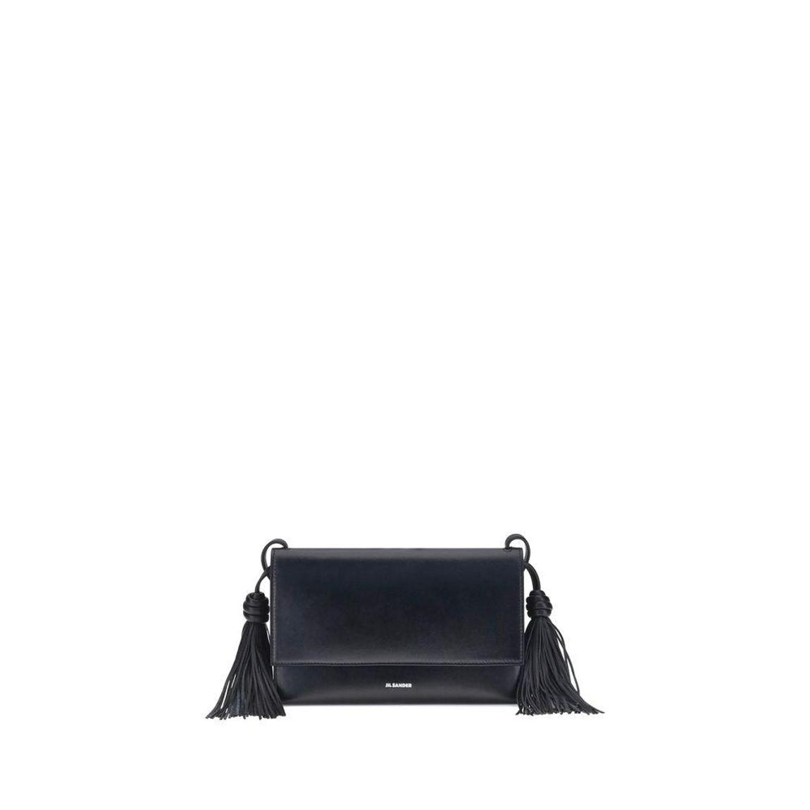 Tassel Crossbody Flap Bag Wo - Black Shoulder Bags main product photo