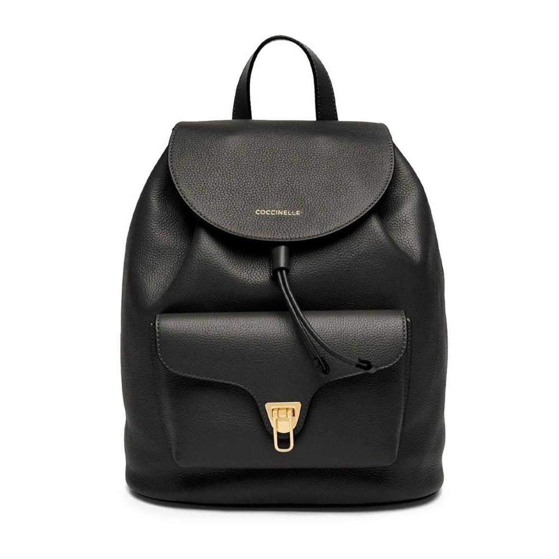 Leather Backpack with Magnetic Fastening and External Pocket Wo - main product photo