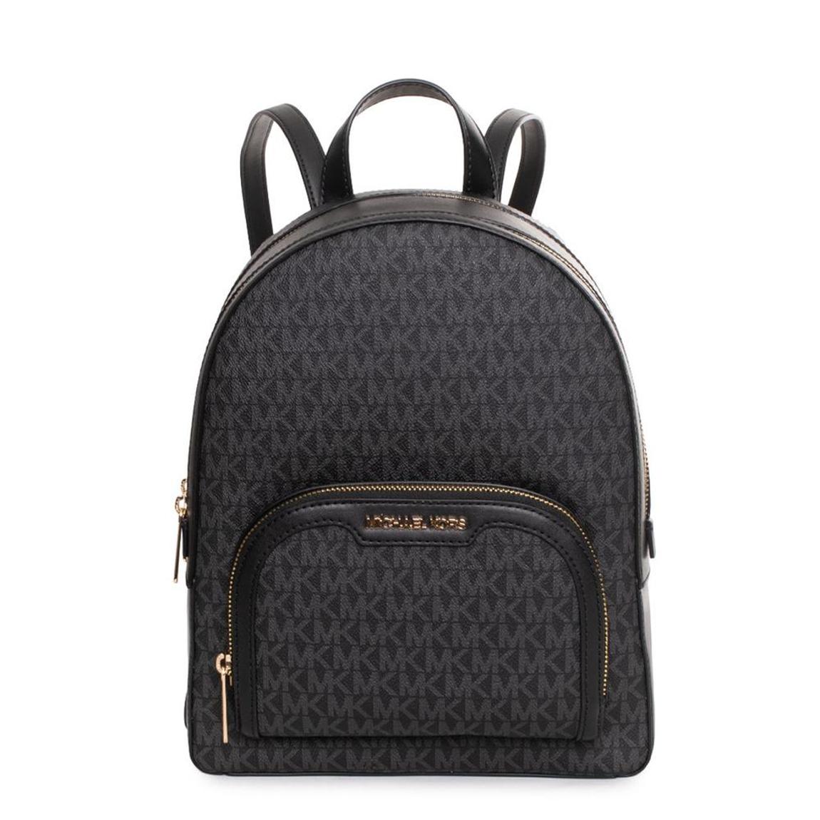 Synthetic Material Backpack with Zip Fastening and Multiple Pockets main product photo