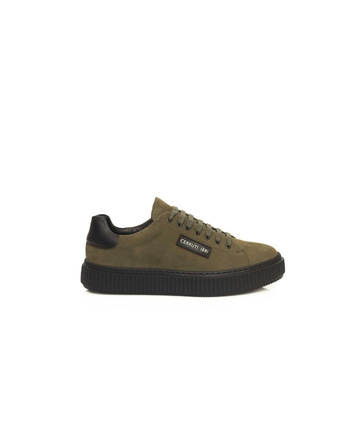 Olive Green Suede Low Top Sneaker main product photo