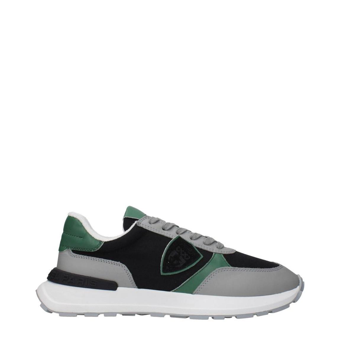 Fabric Sneakers with Logo and Side Detail - Black main product photo