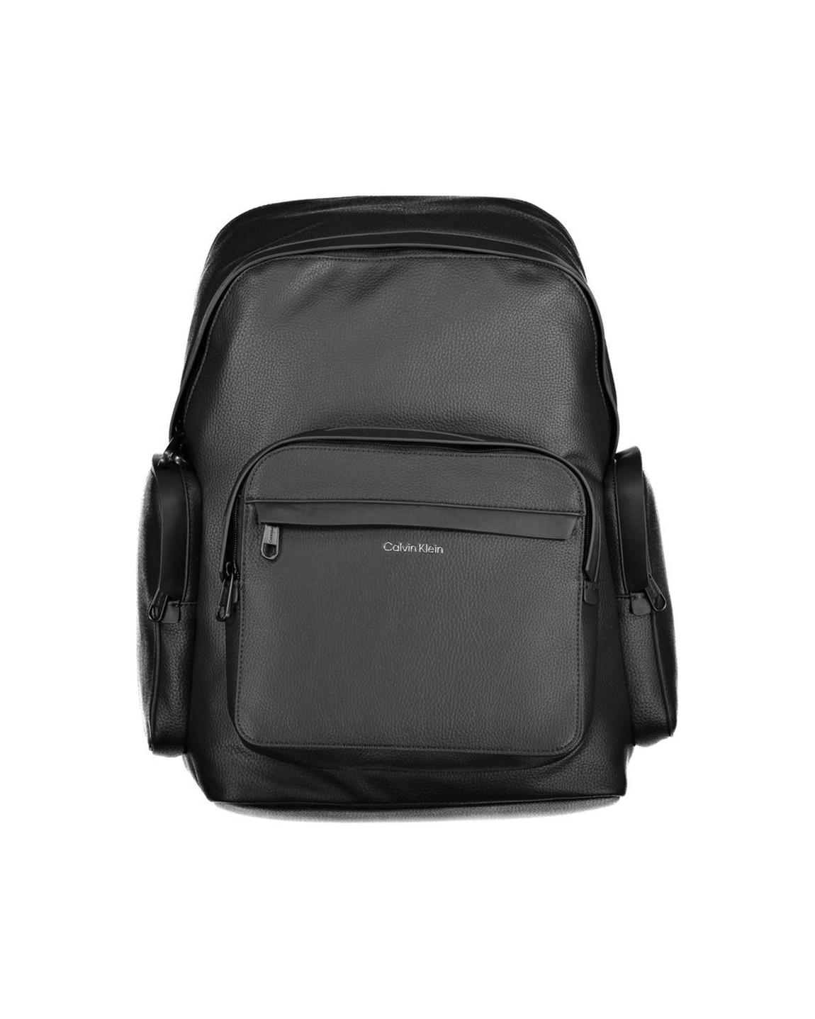 Pebbled Leather Backpack K50K507853 - Black main product photo