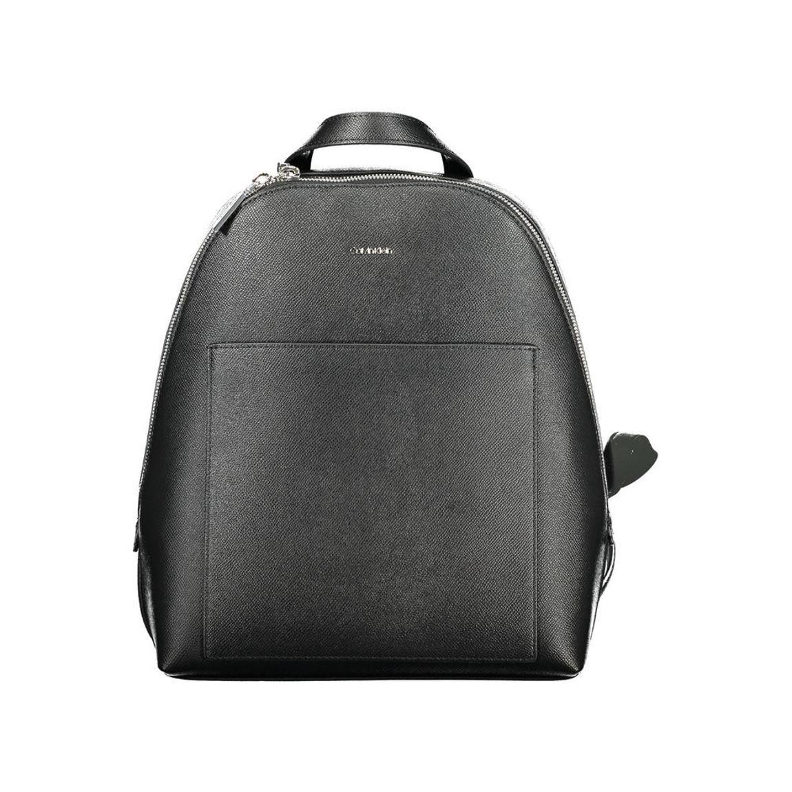 Pebbled Leather Backpack Wo - Black main product photo