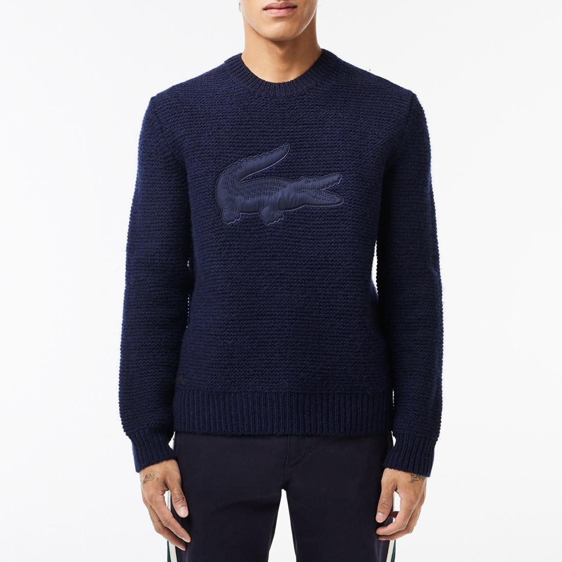 Navy Chest Embroidered Knit Jumper main product photo