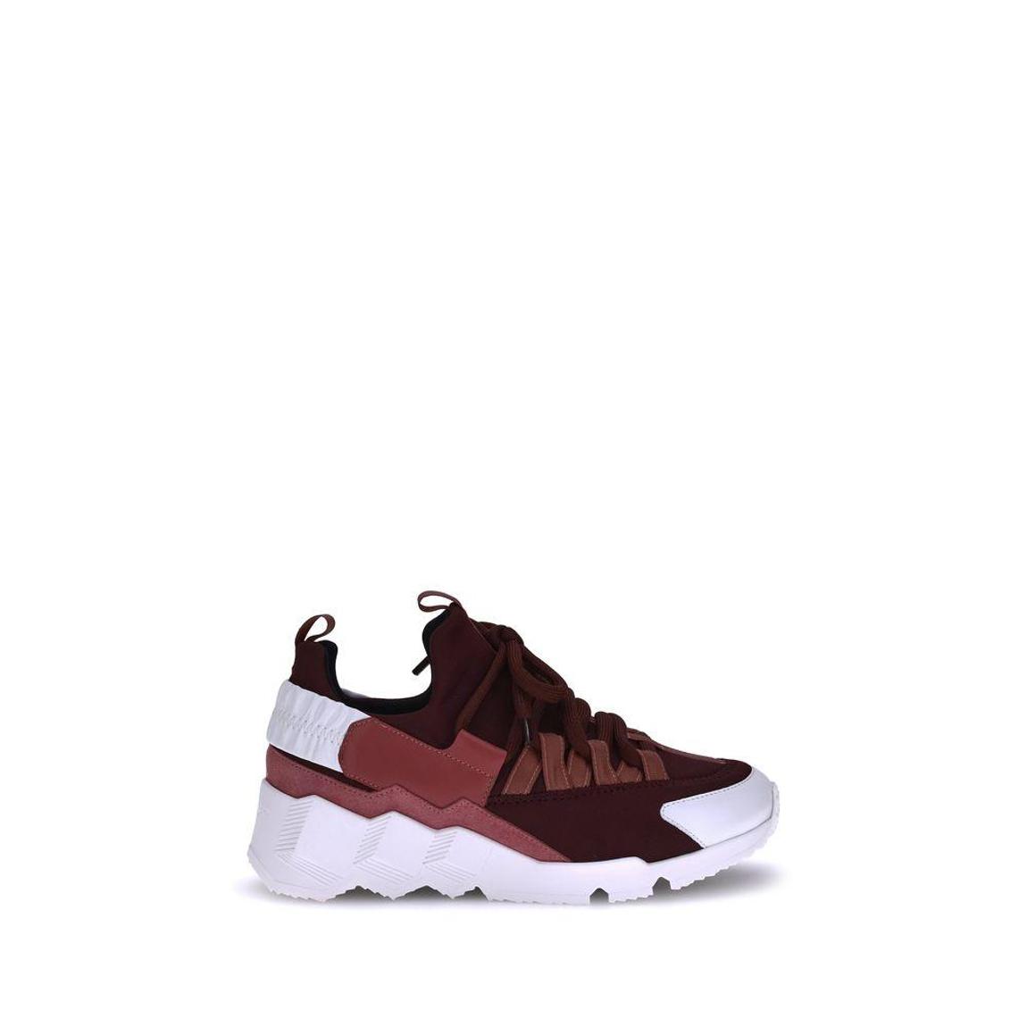 Lace-Up Trek Sneakers with Textured Sole and Embossed Heel Wo - main product photo