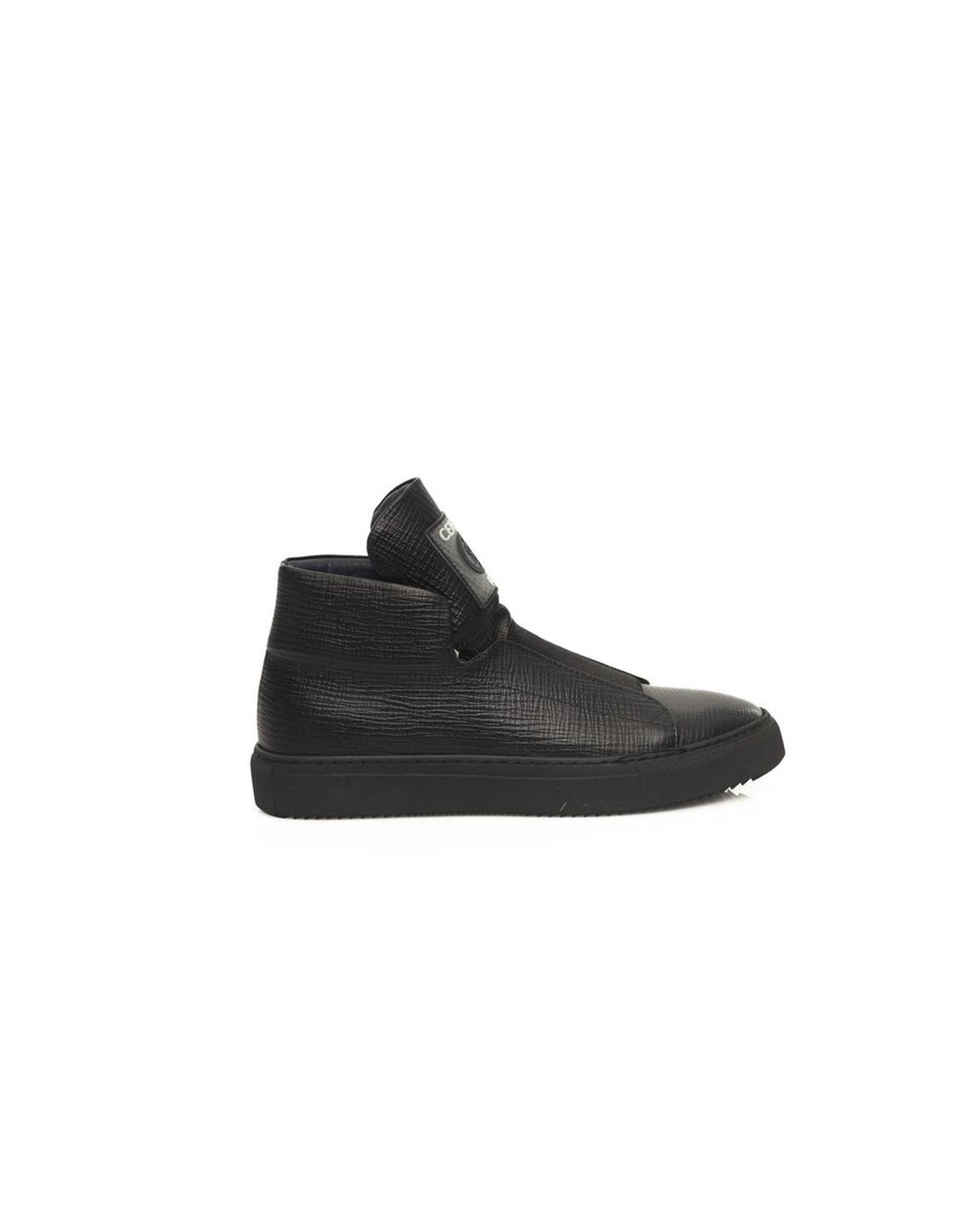 CP001 Leather HighTop Sneaker - Black main product photo