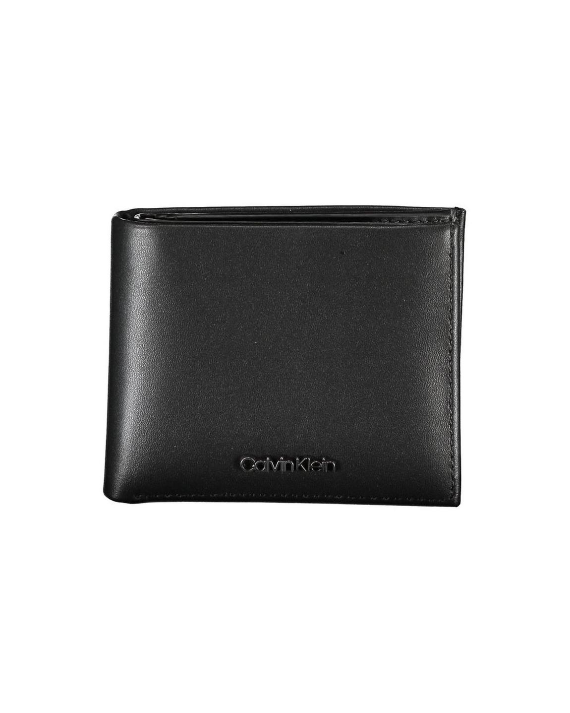 Leather Bifold Wallet K50K504228 - Black main product photo