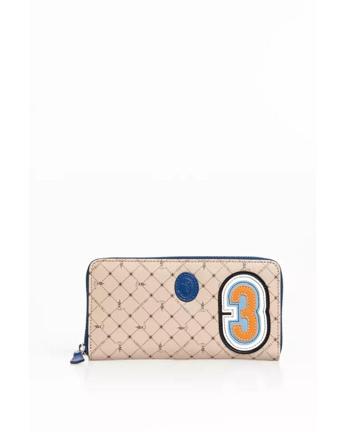 Trussardi Zip Wallet Beige Model TR21576 main product photo