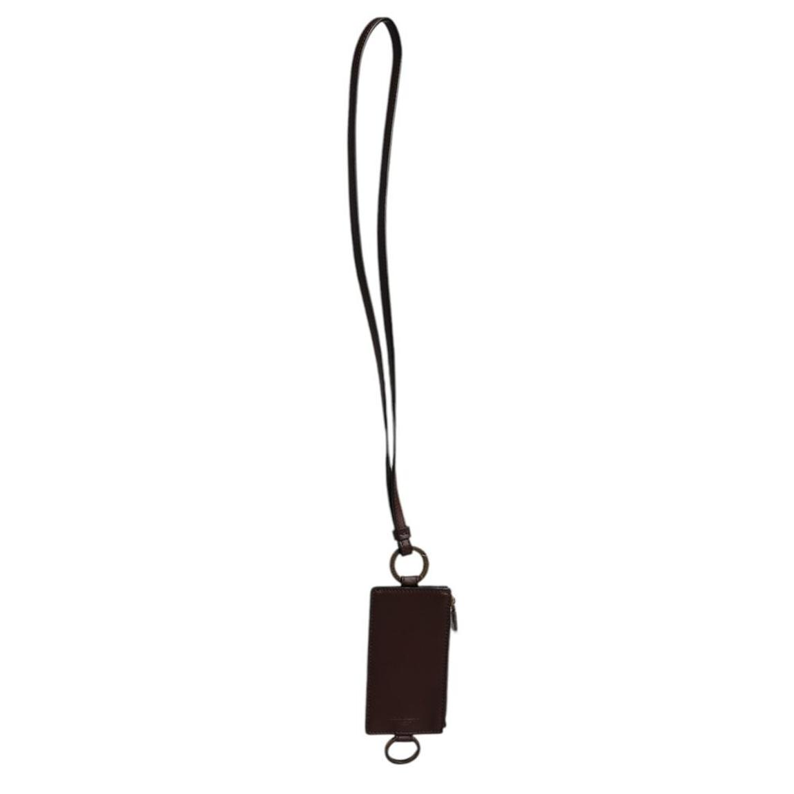 Leather Card Holder Wallet - Brown main product photo
