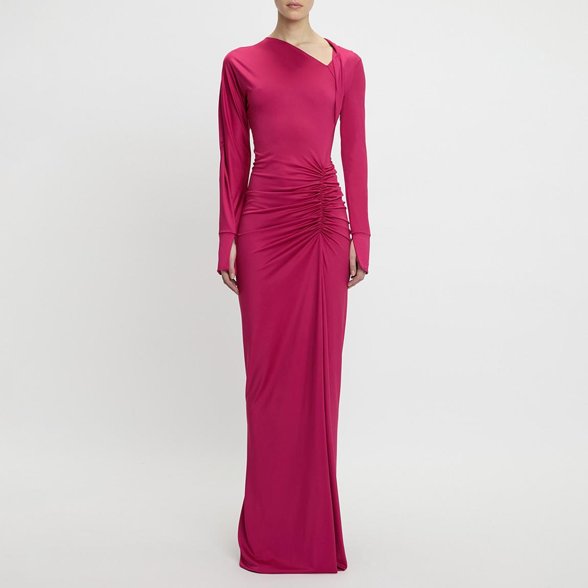 Cherry Long Sleeve Slash-Neck Gown main product photo