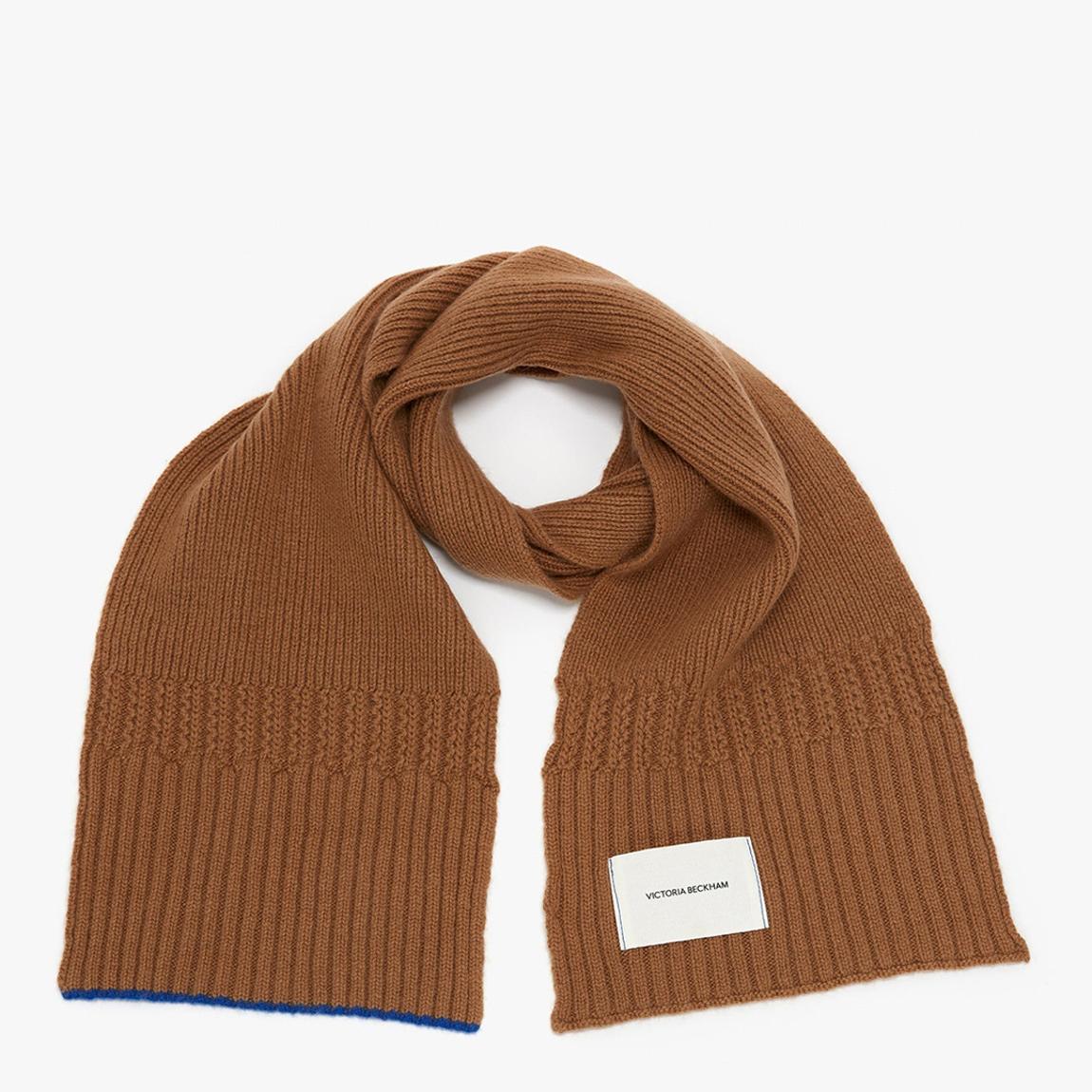 Camel Cashmere Logo Patch Scarf main product photo
