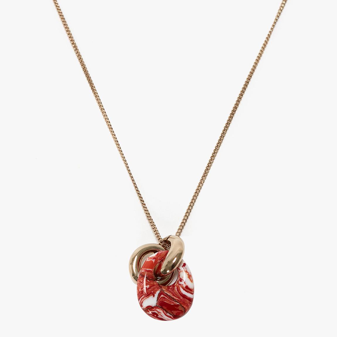 RESING PENDANT NECKLACE  (MIX OF SMALL AND LARGECHARM) main product photo