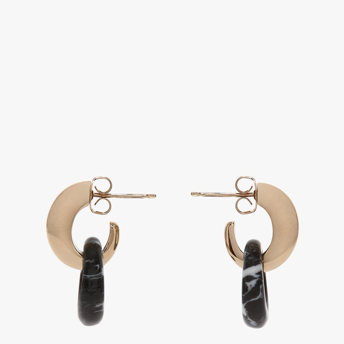 Black/Gold Pendant Earrings main product photo
