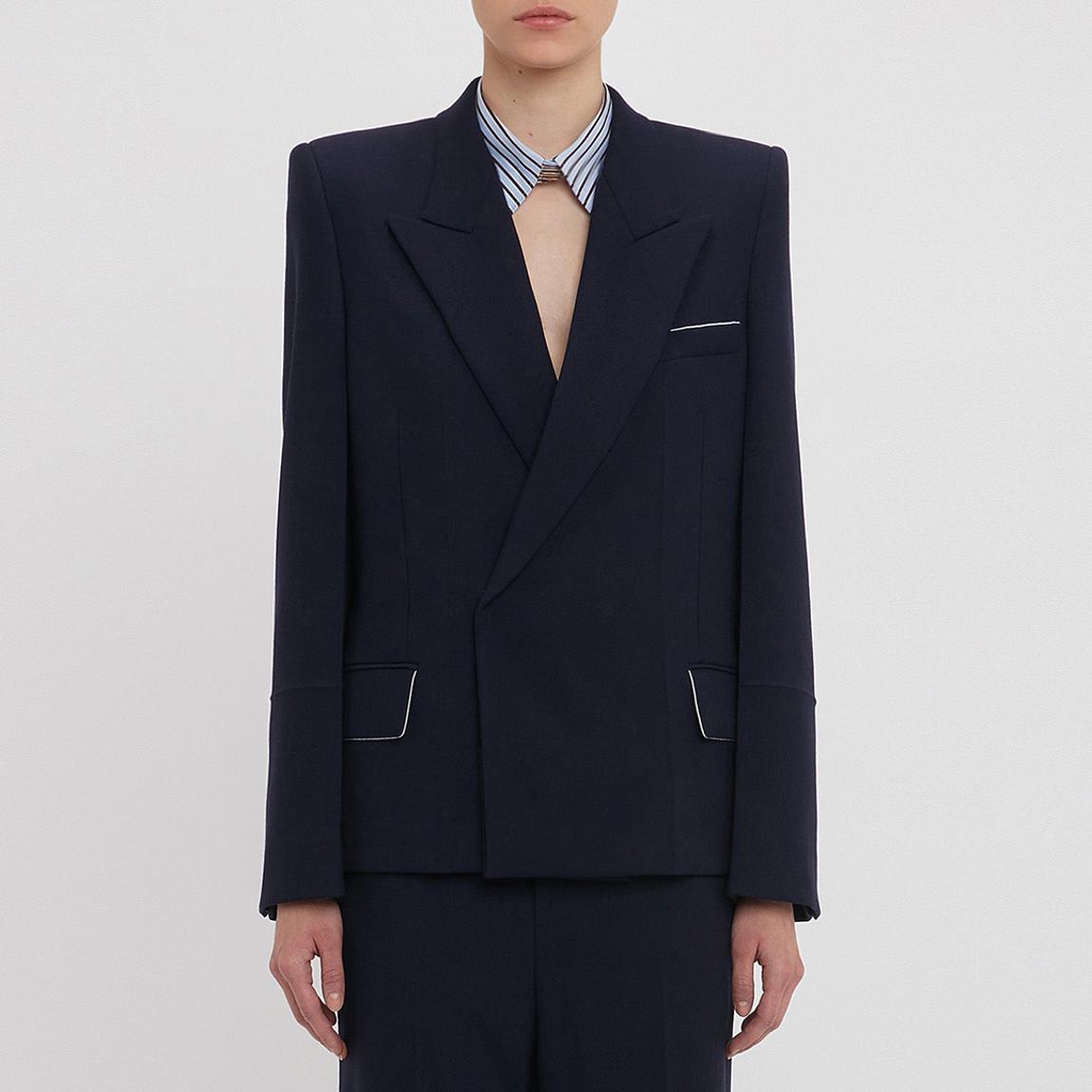 Navy Pointed Shoulder Jacket main product photo