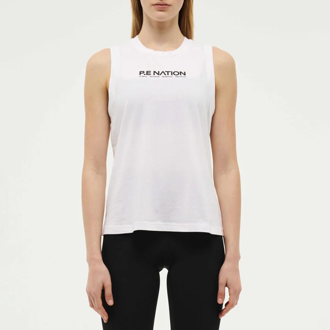 White Shuffle Tank main product photo