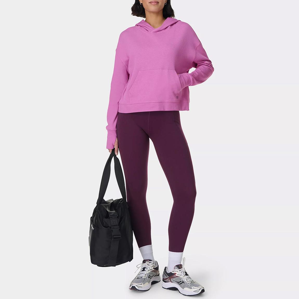 After Class Crop Sweatshirt - Allium Pink main product photo
