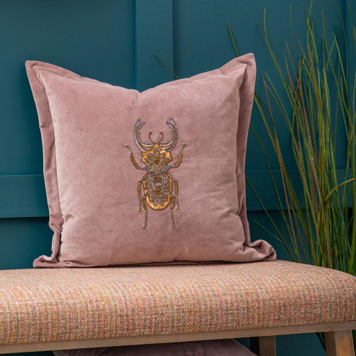 Voyage Bellatrix 50cm x 50cm Feather Cushion, Pink main product photo