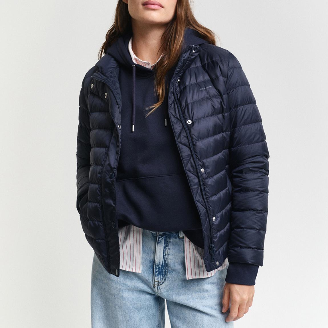 Navy Puffer Style Coat main product photo