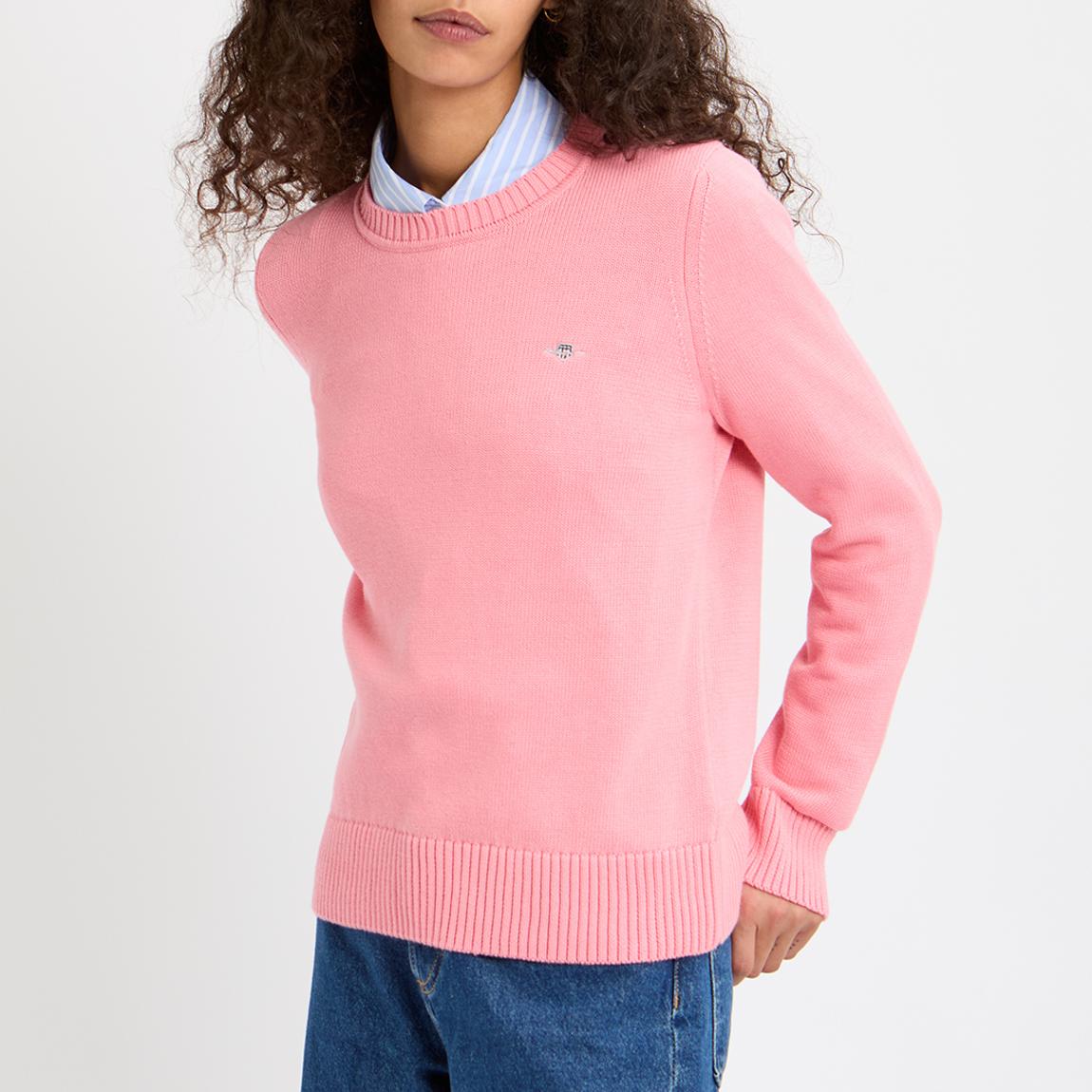 Pink Classic Crew Neck Cotton Jumper main product photo