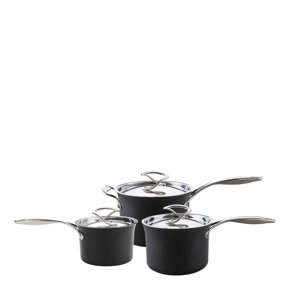 Circulon Style Hard Anodised Saucepan Set, 3pce main product photo