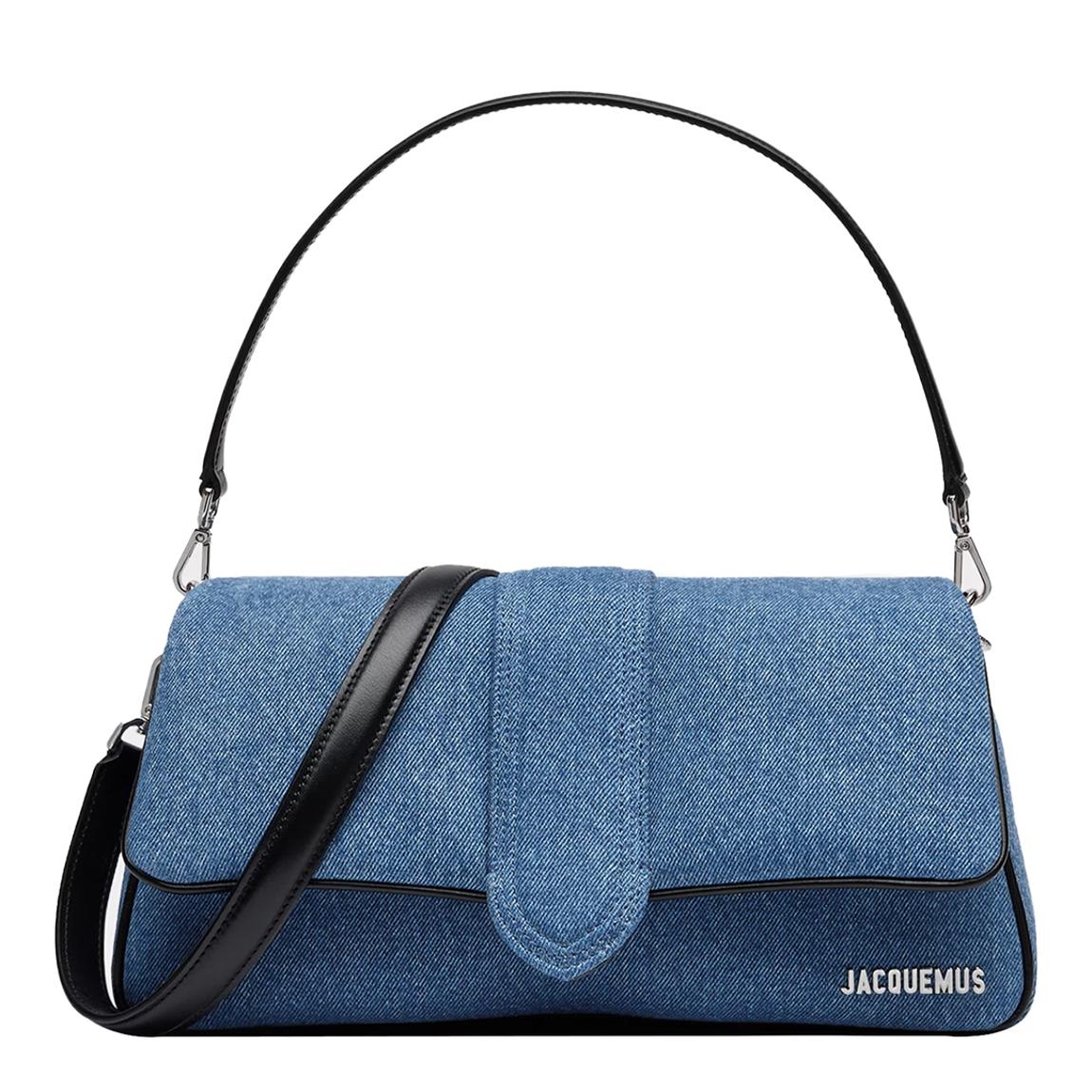 Blue Denim Jacquemus Bambimou Mini Puffed Bag main product photo