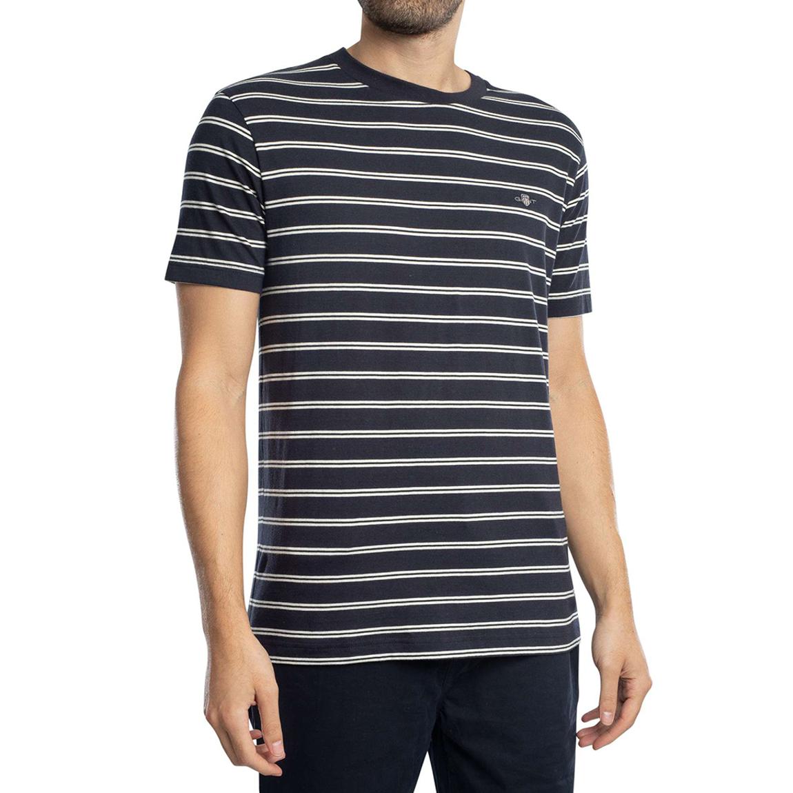 Navy Striped Regular Fit T-shirt main product photo