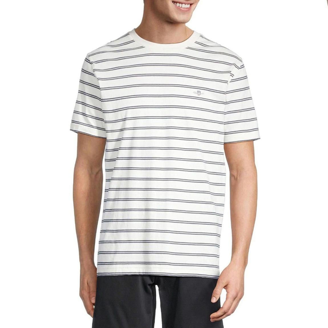 White Striped Regular Fit T-shirt main product photo