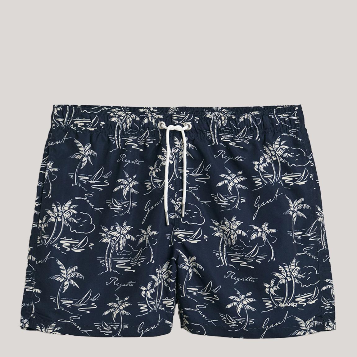 Blue Island Print Swimshorts main product photo