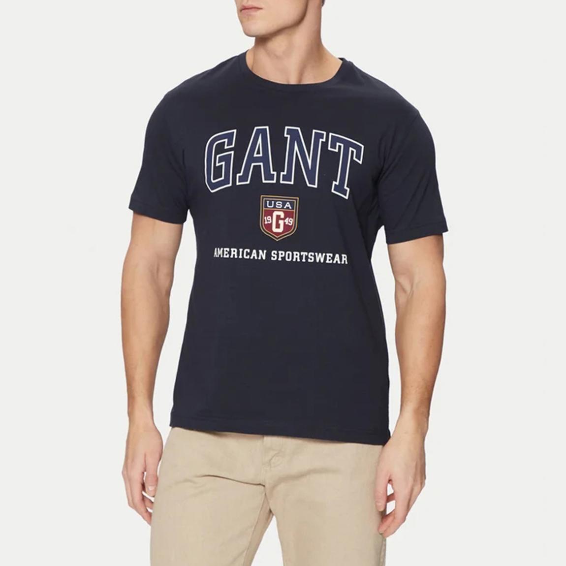 Navy 'Gant' Graphic T-shirt main product photo