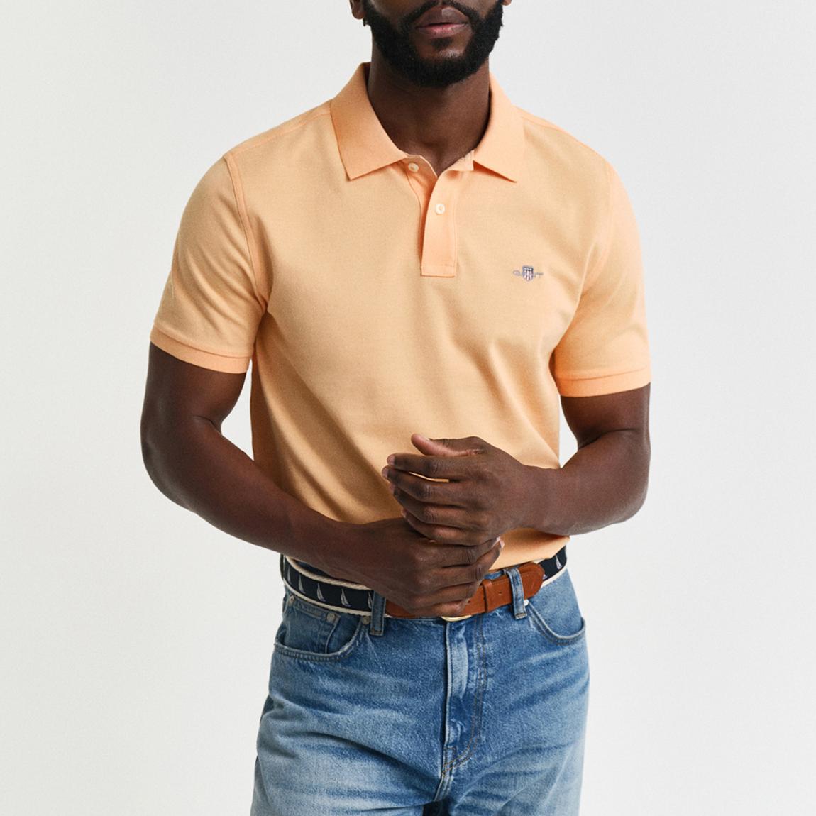 Peach Shield Polo Shirt main product photo