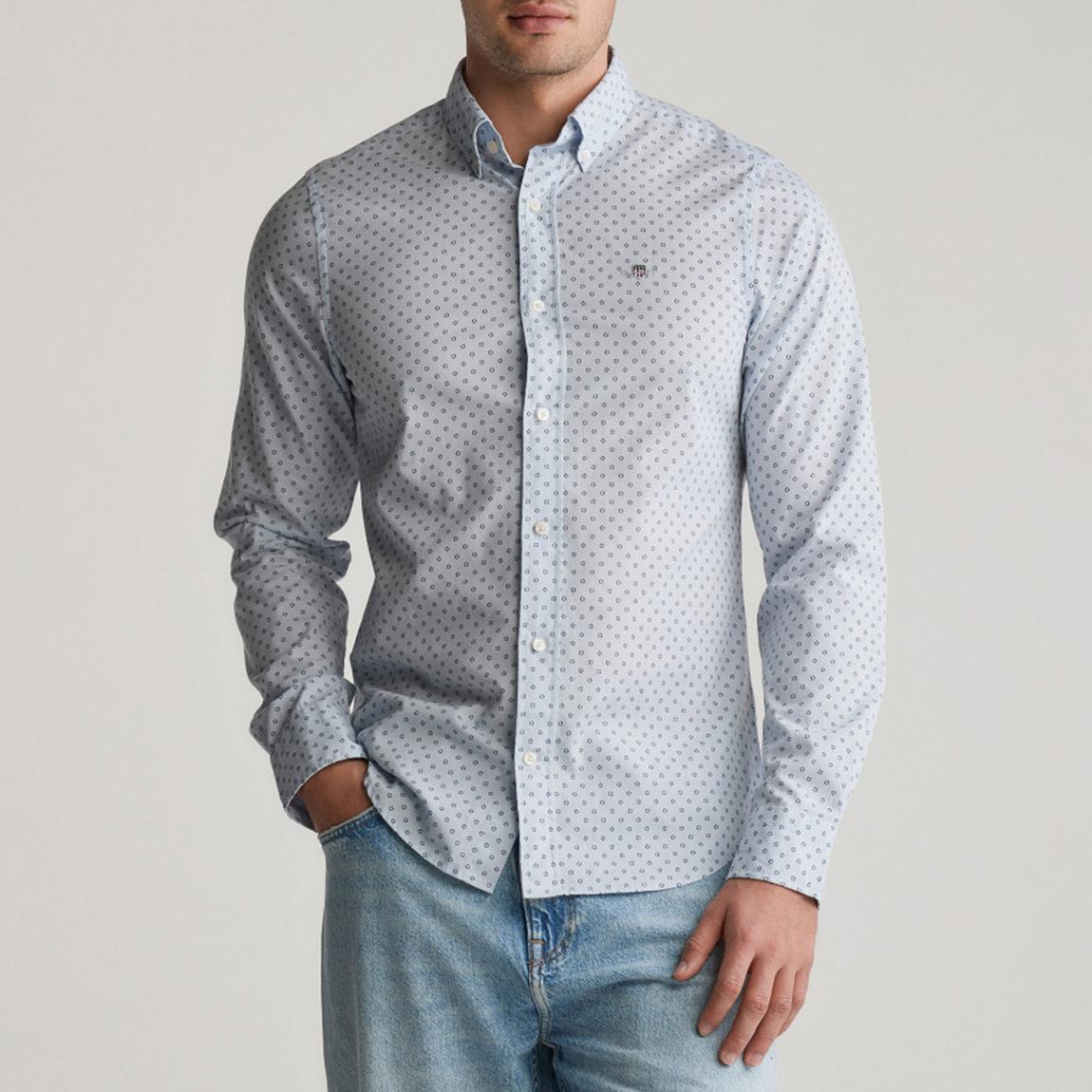 Blue Fitted Oxford Shirt main product photo