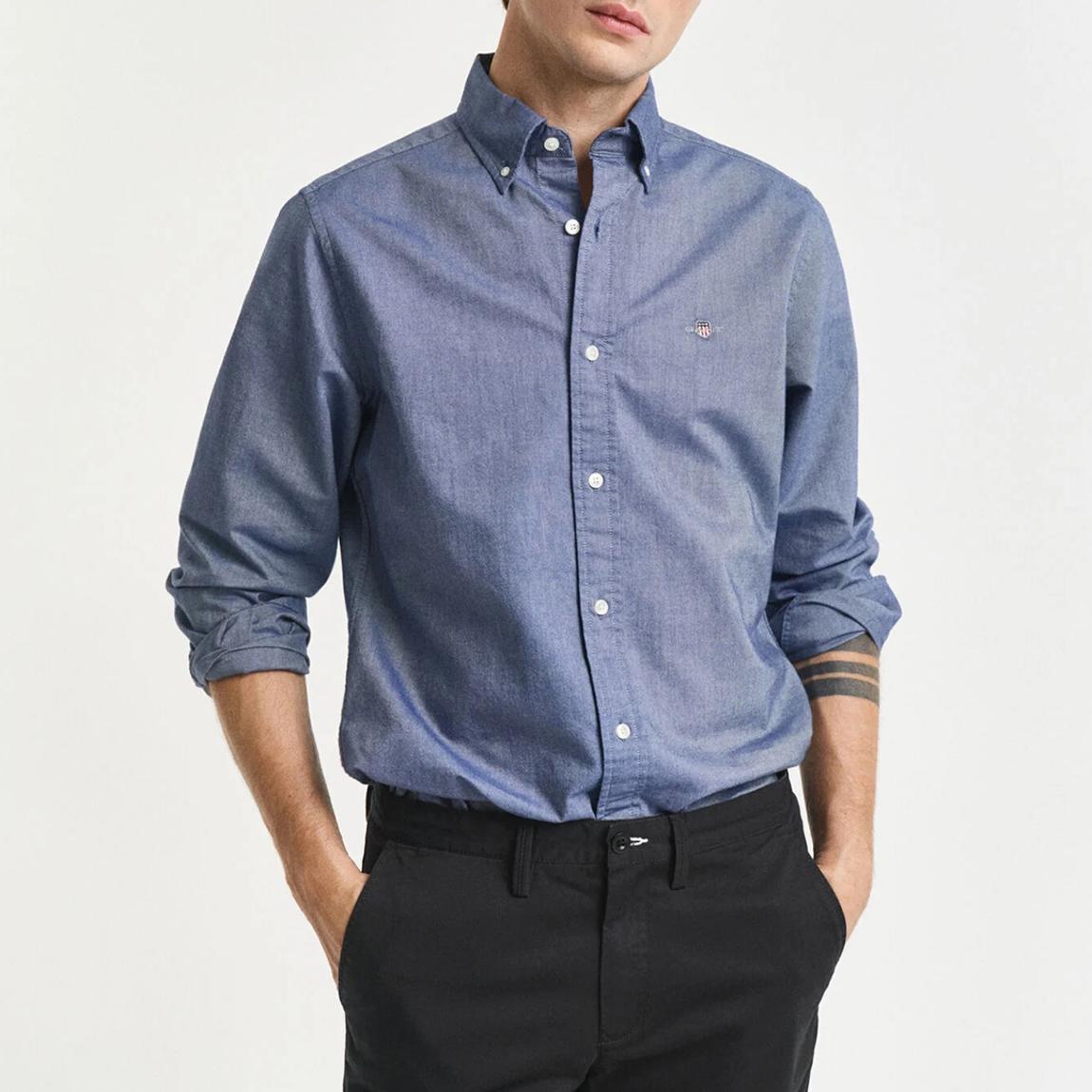 Dusty Blue Oxford Shirt main product photo