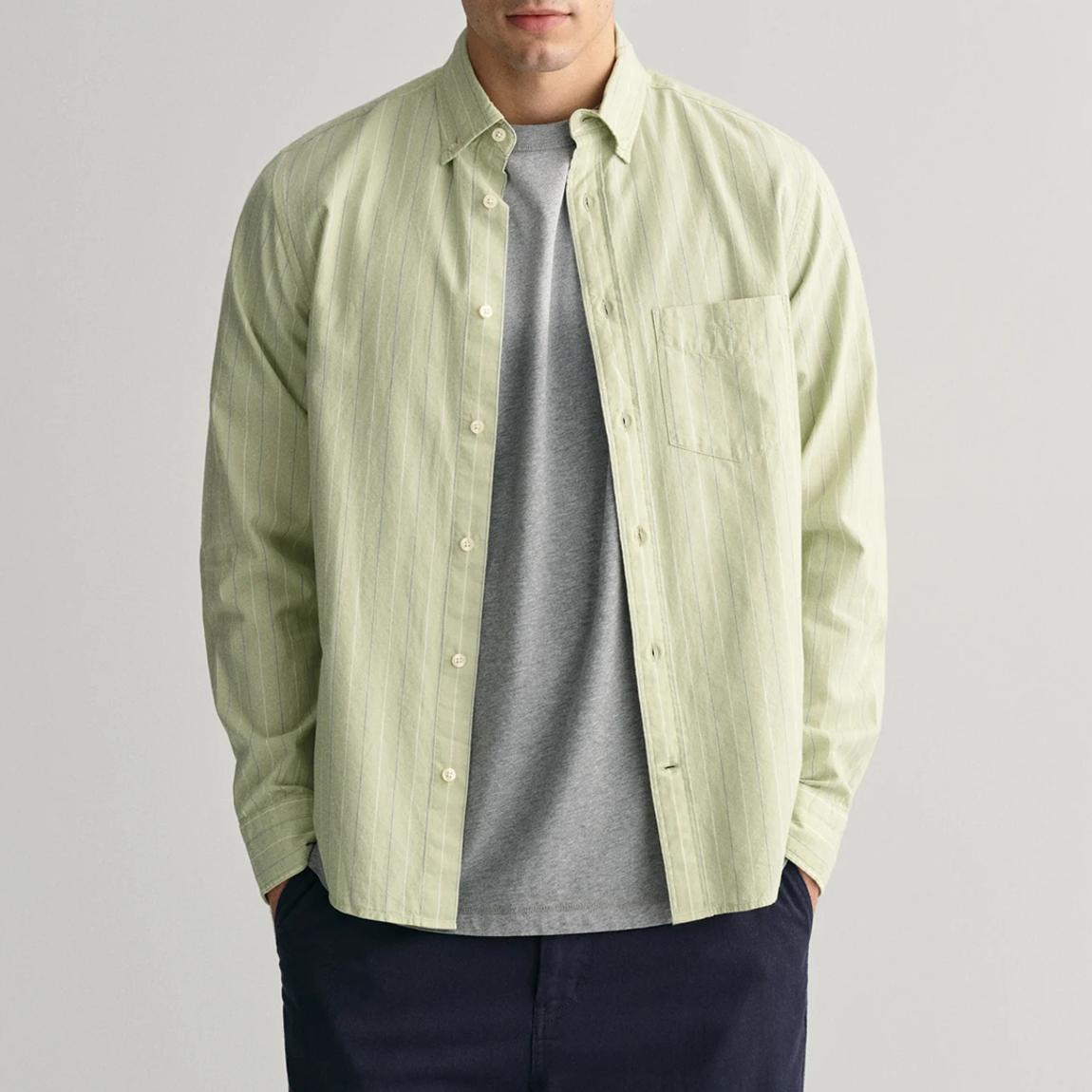 Green Oxford Stripe Shirt main product photo