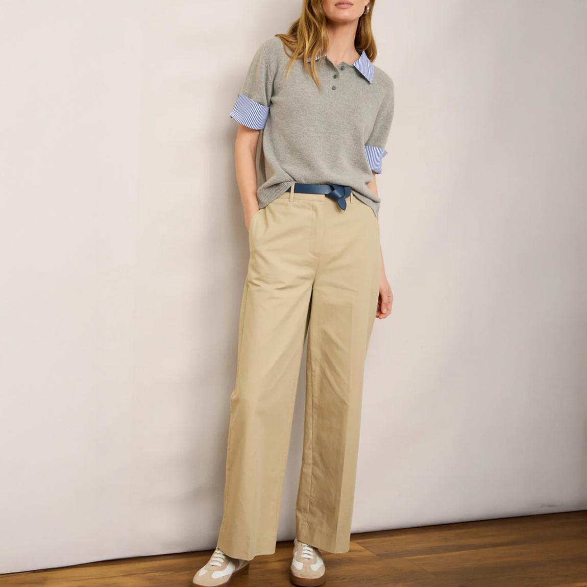 Beige DB X Wyse Cotton Blend Chino Trouser main product photo