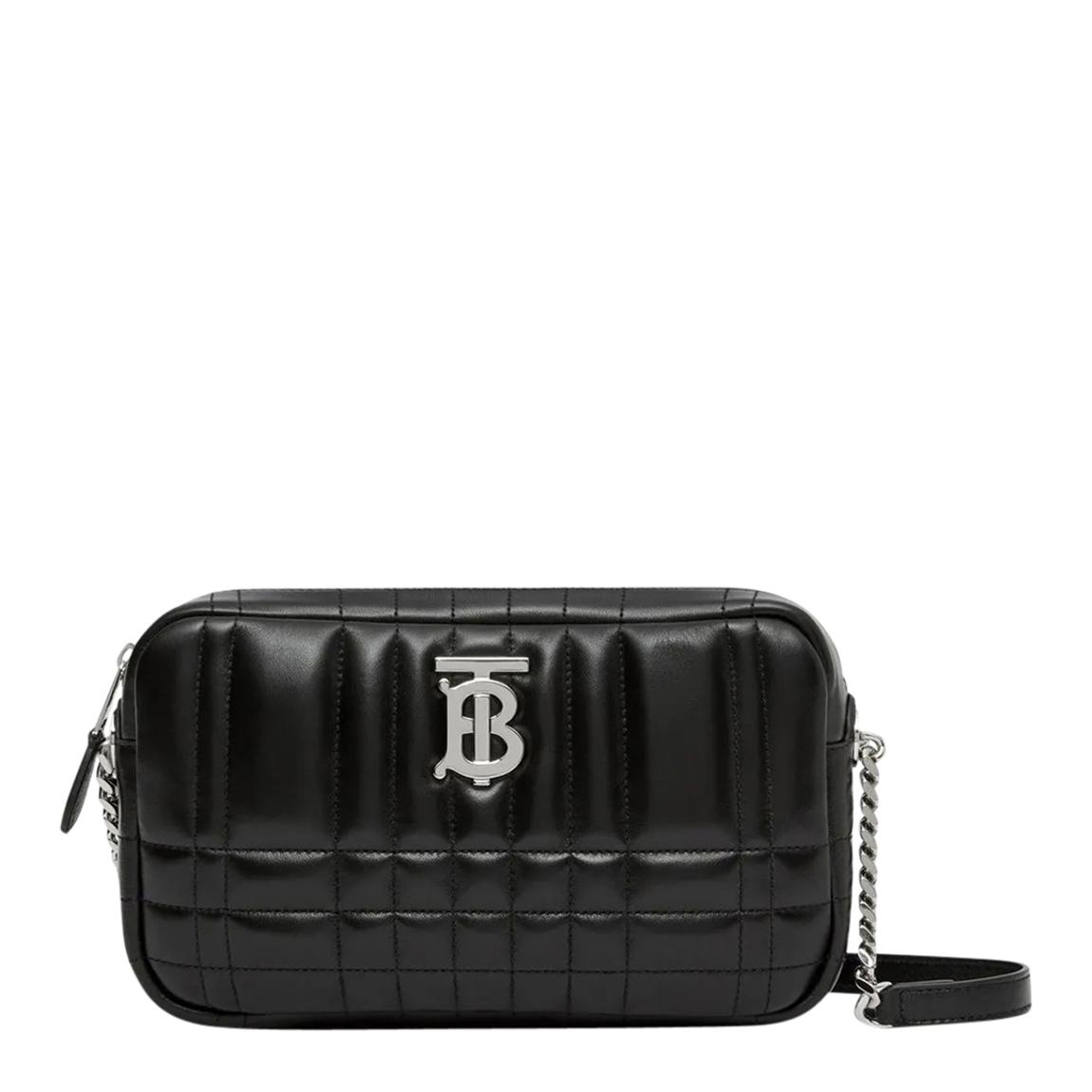 Black Leather & Silver Mn Lola Camera Burberry Shoulder Bag main product photo