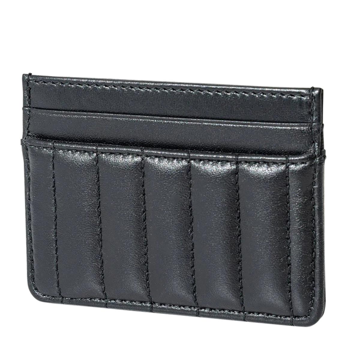 Black Leather Burberry Business Card Holder Compact main product photo