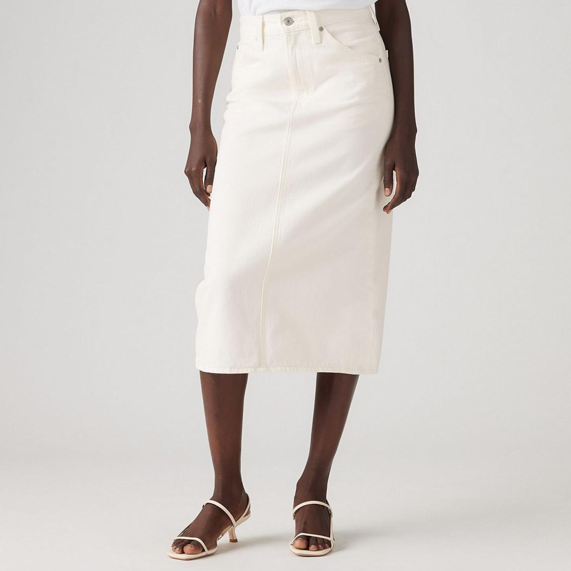 White Back Slit Skirt main product photo