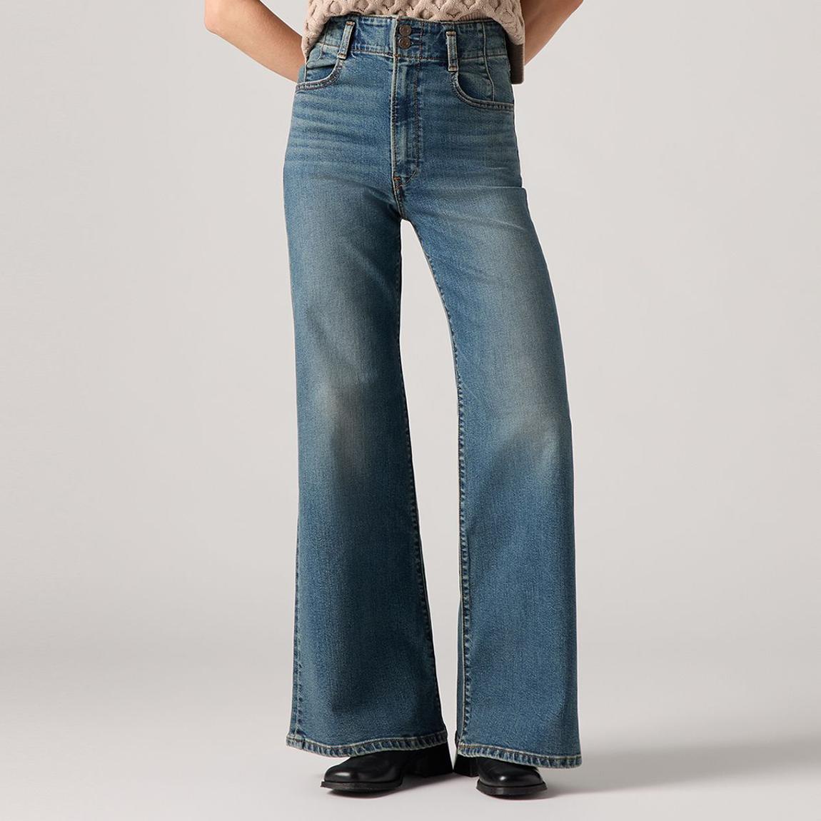 Blue Wash Ribcage Bells Jeans main product photo
