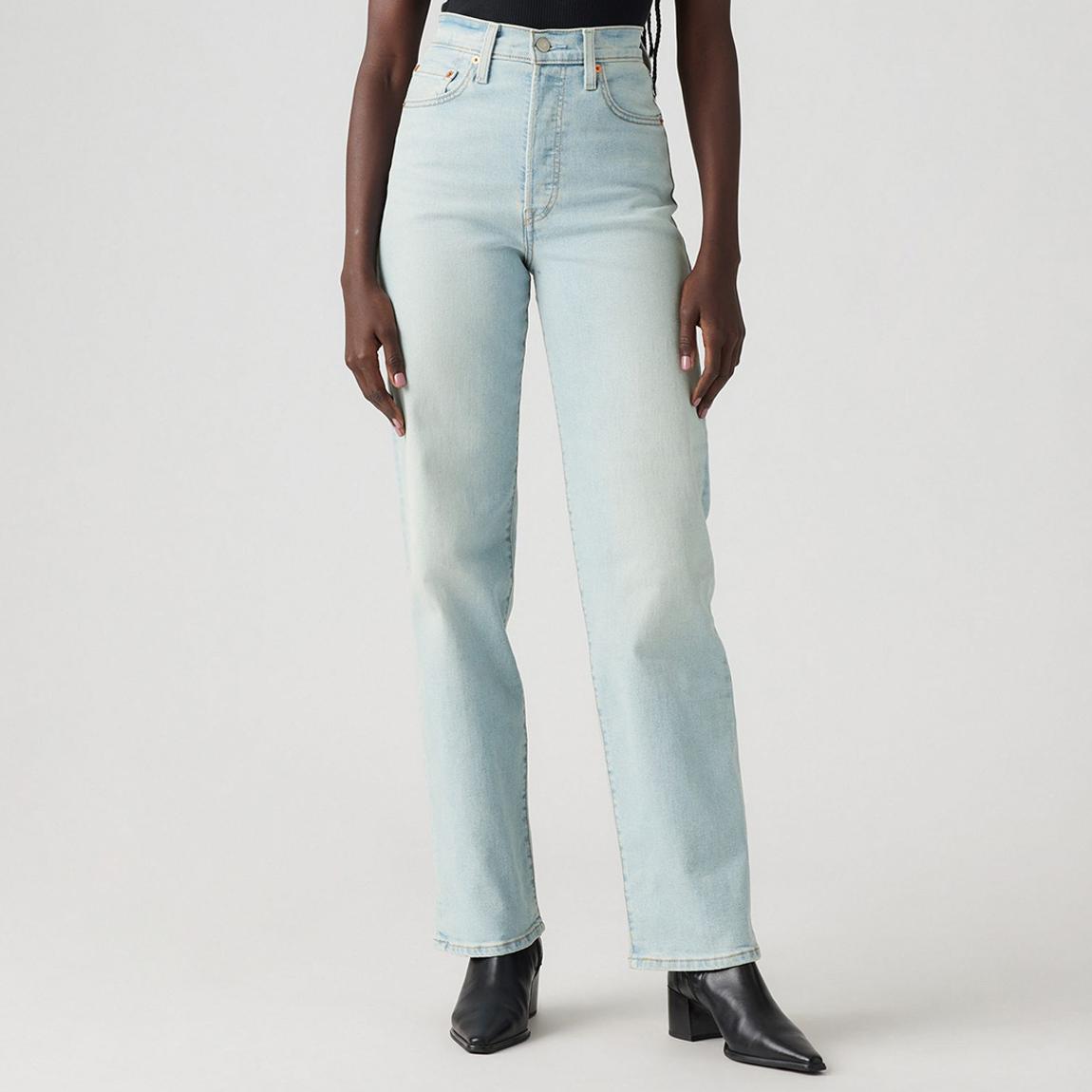 Washed Blue Ribcage Stretch Jeans main product photo