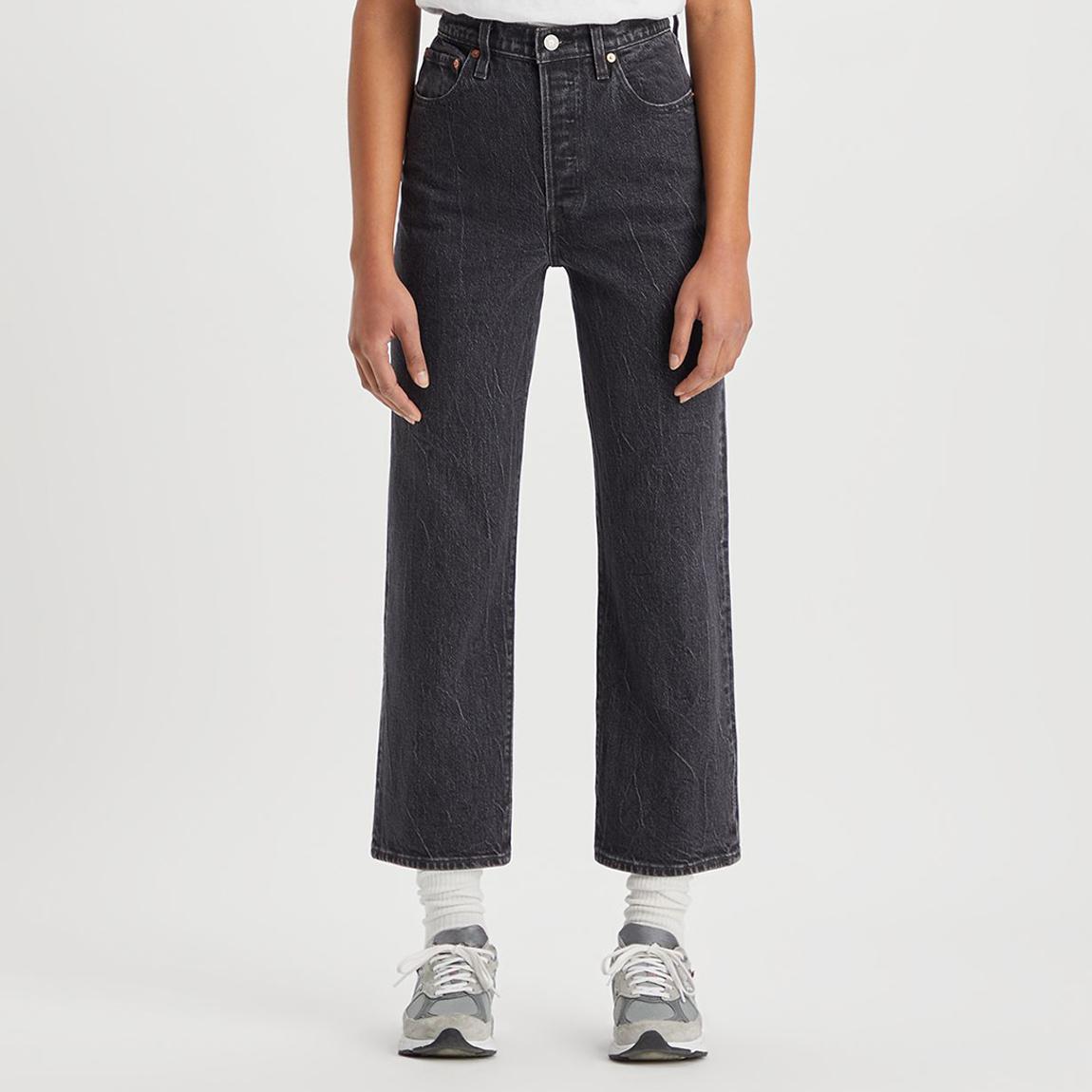 Blue Ribcage Straight Ankle Jeans main product photo