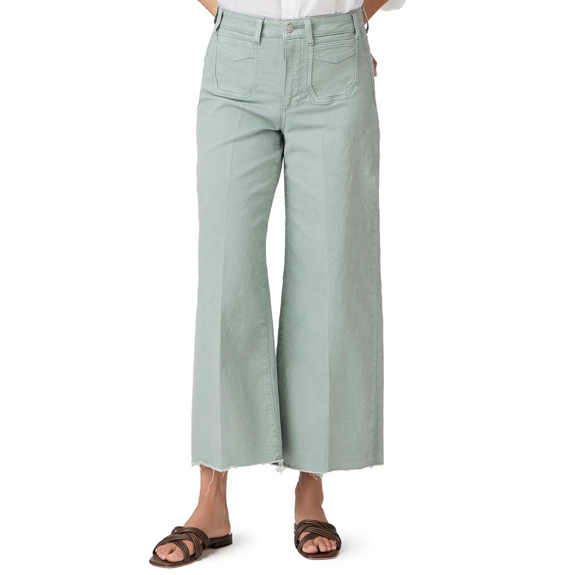 Dusty Sage Harper Wide Leg Cargo Jean main product photo