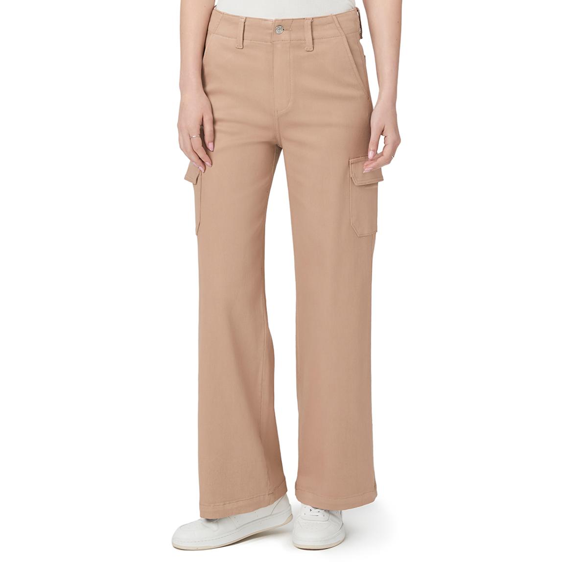 Taupe Coated Carly Cargo Straight Jean main product photo