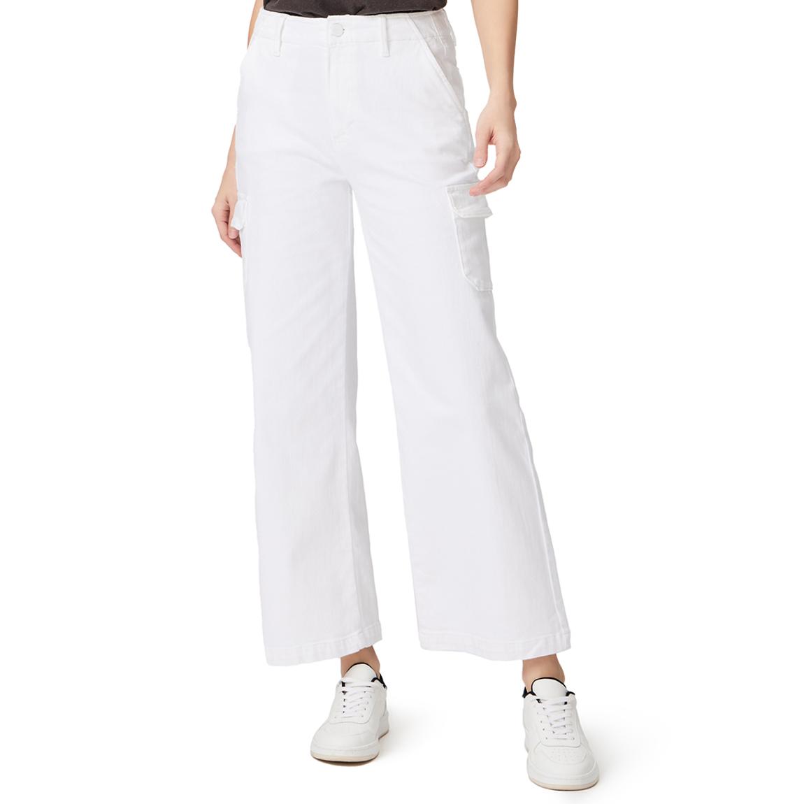 White Carly Cargo Flare Jean main product photo